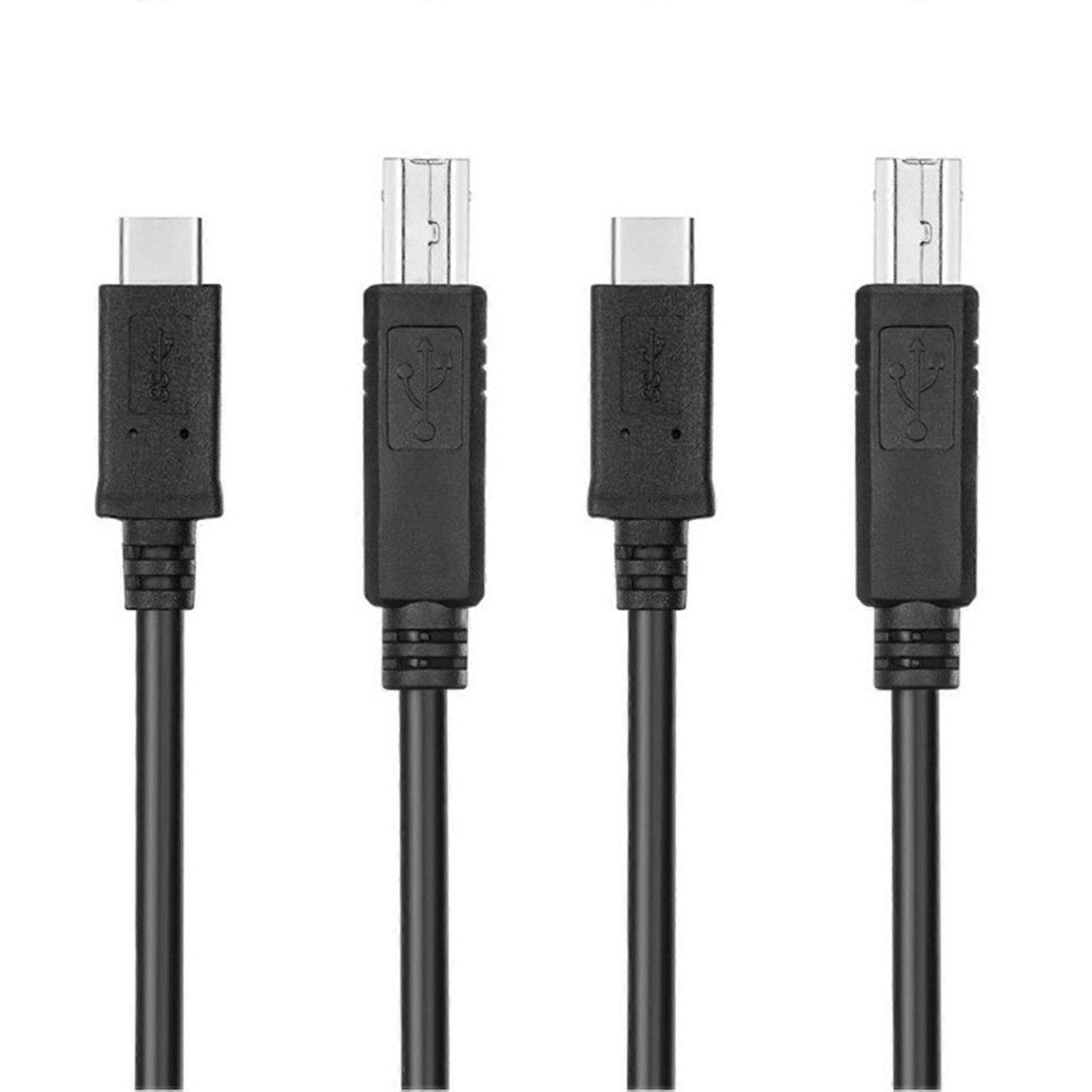 USB-C USB 3.1 Type C Male to USB2.0 USB B Male Data Cable for Laptop Printer Hard Disk