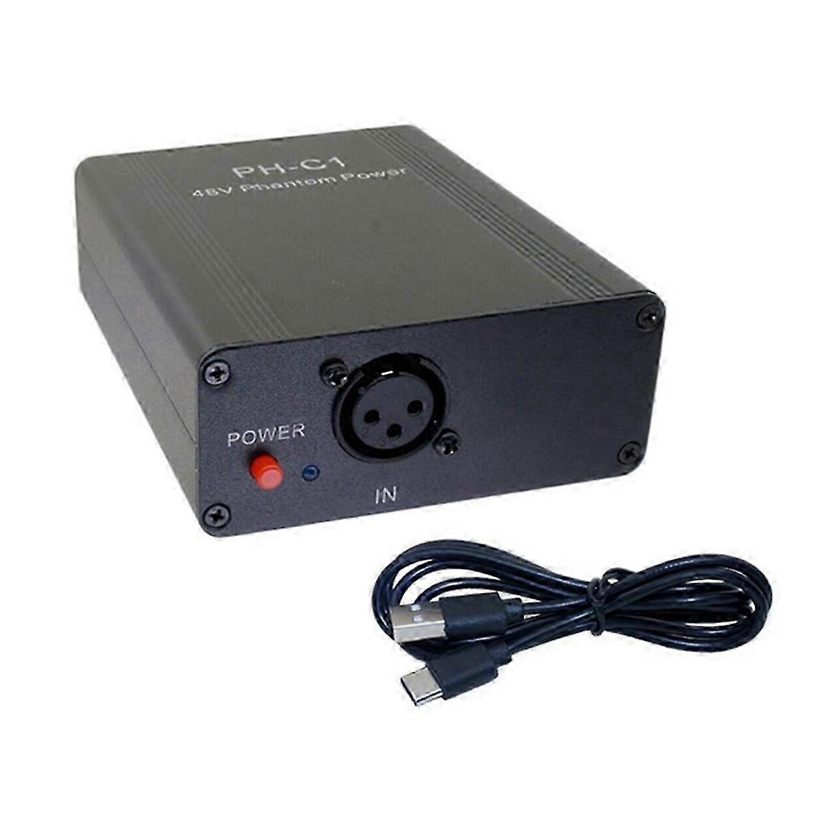 48V Phantom Power Adapter Outdoor Portable Rechargeable Phantom Power Supply