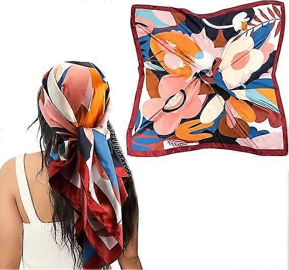 Silk-Like Head Scarf - Women's Bandana Wraps