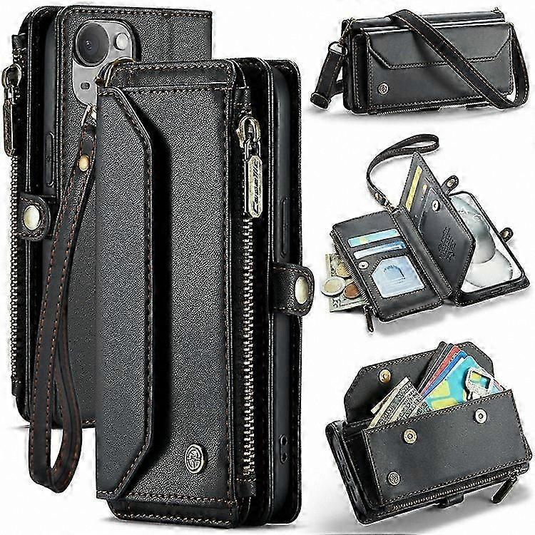 Magnetic Leather Phone Case with RFID Protection for 15 Devices