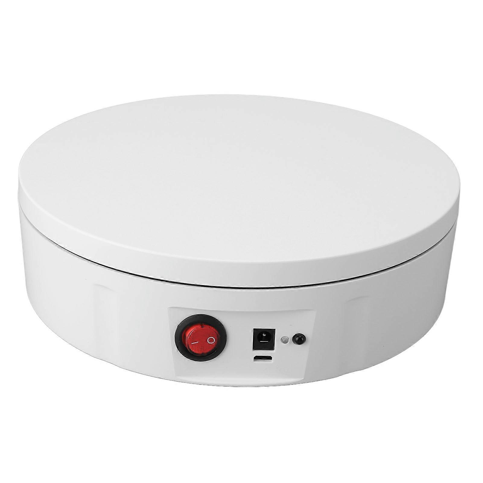 Motorized Rotating Display Stand 8.7in 110.2lb Load White US Plug