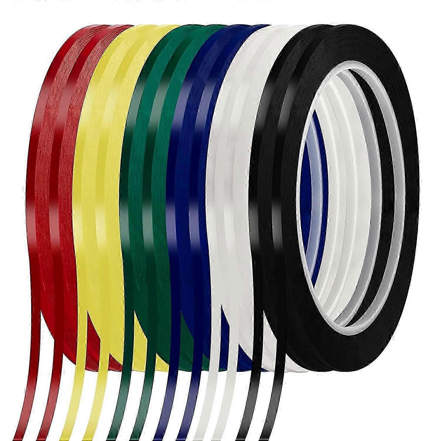 12 Rolls of 1/8Inch Whiteboard Tape - Dry Erase Board Tape with Adhesive Graphic Grid Marking for Pinstripe Tape