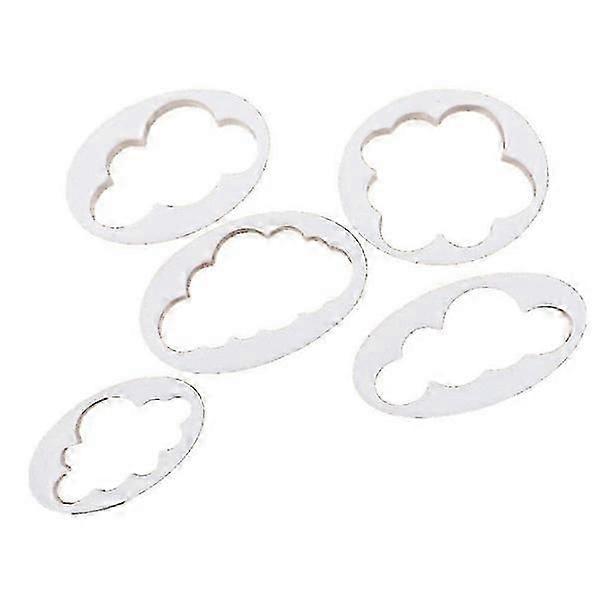 5pcs cloud fondant cutters plastic cake mold. Cs fast