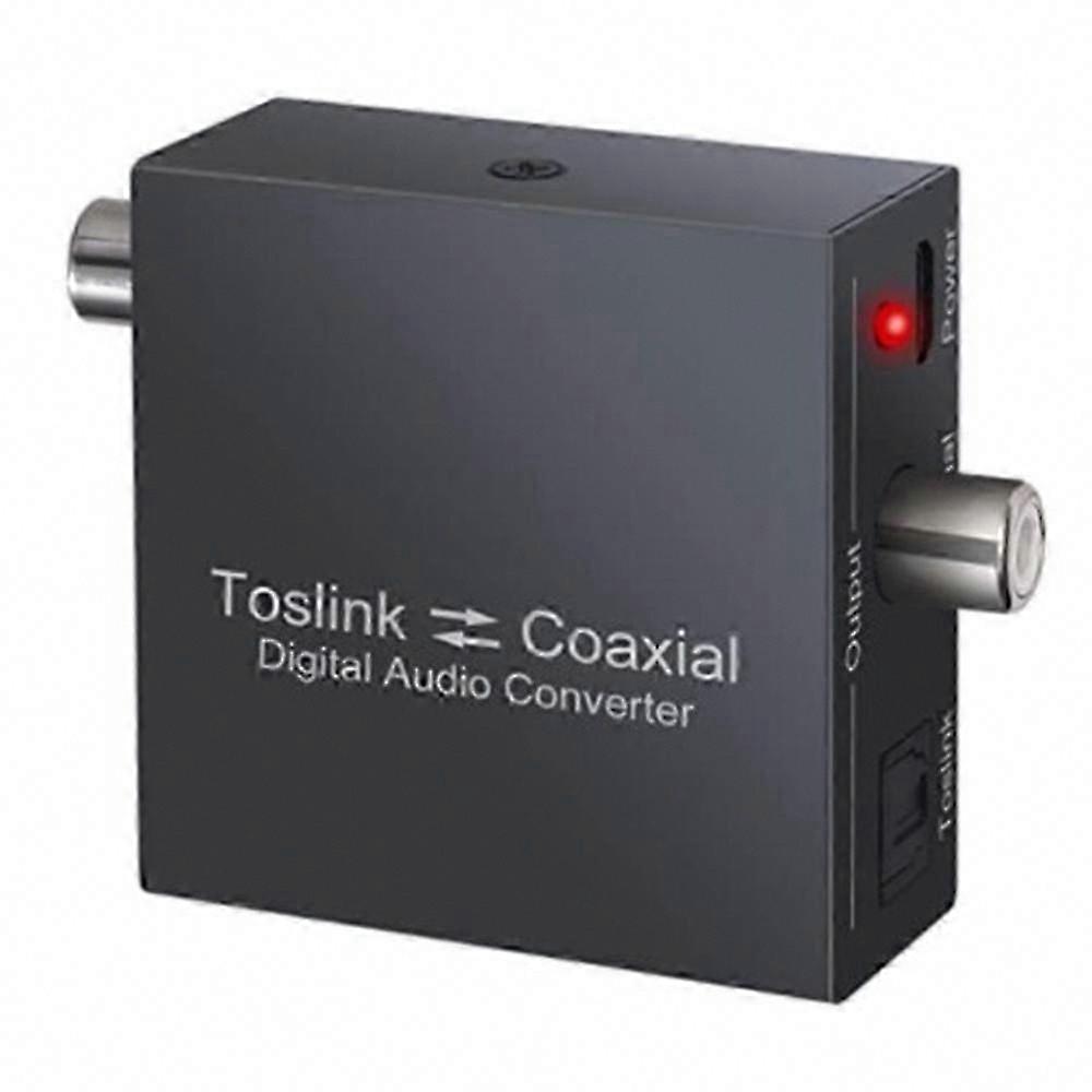Bi-Directional Coaxial Converter, Optical SPDIF Toslink to Coaxial and Coaxial to Optical SPDIF Audio Adapter