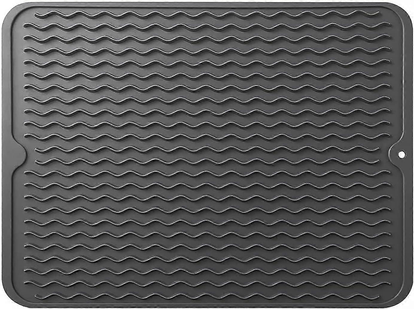 Silicone draining mat, sink organizer, heat-resistant and non-slip