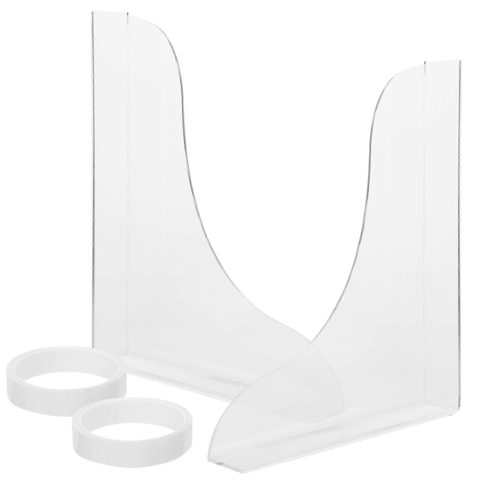 Bathroom Bathtub Splashing Guard Made from Acrylic White Easy to Install and Maintain for Bathtub 2 pcs