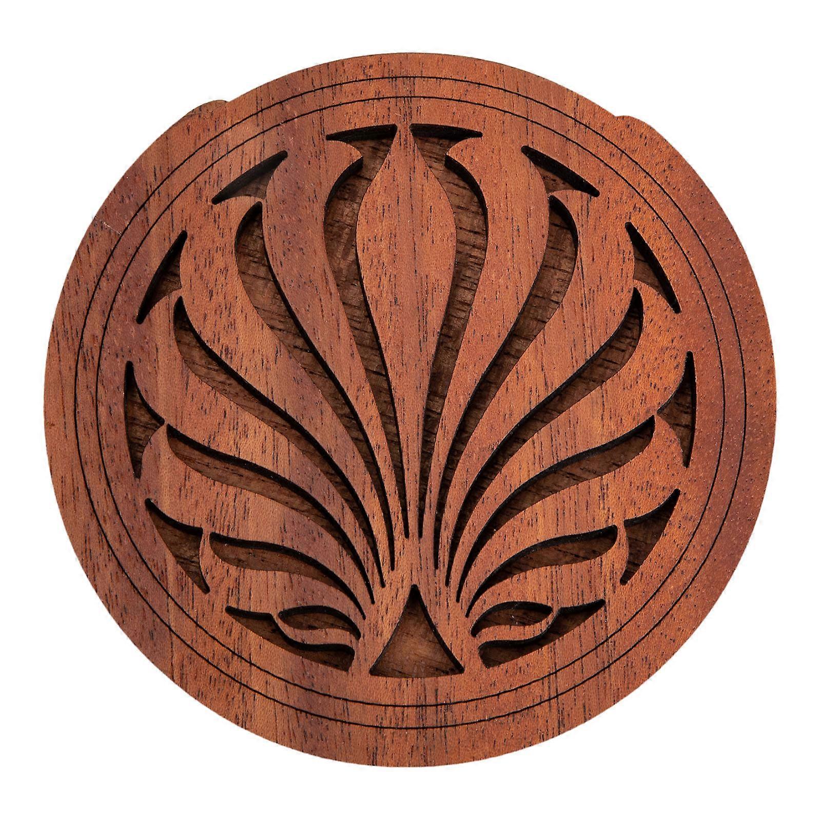 Carved Wooden Guitar Hole Cover for Control