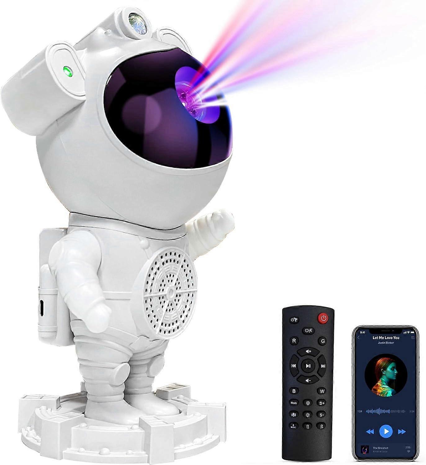 Astronaut Galaxy Projector - Star Projector, Bluetooth Speaker, White Noise, Star and Moon Galaxy Lights for Bedroom with Timer, Nebula Night Light 36