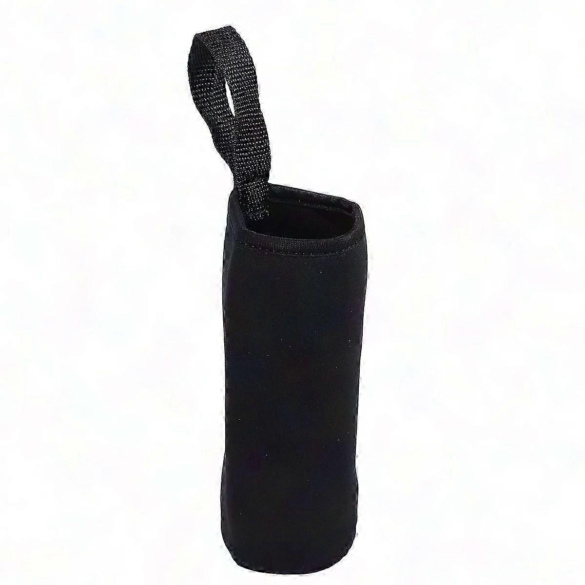 Neoprene Insulated Water Bottle Cover Holder for 360ml-550ml Bottles (550ml Black)