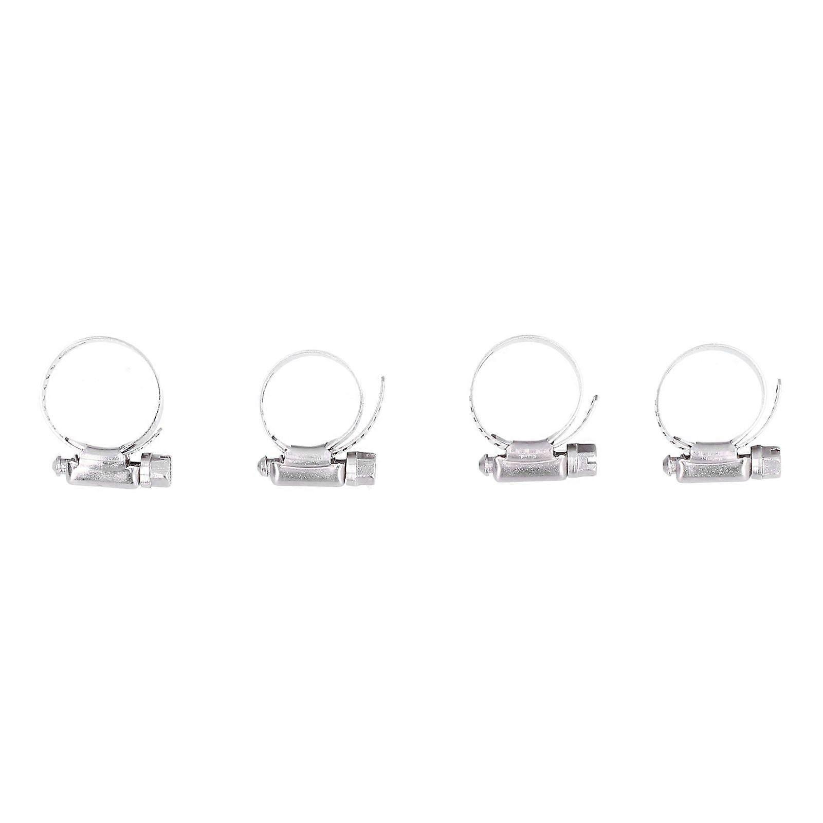 4-Piece Hose Clamp, Multifunction Iron Adjustable Width Pipe Clamp Clip Accessory