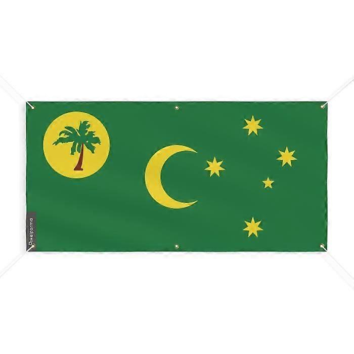 Cocos Islands Flag Banner 6 Grommets 130x260cm Polyester