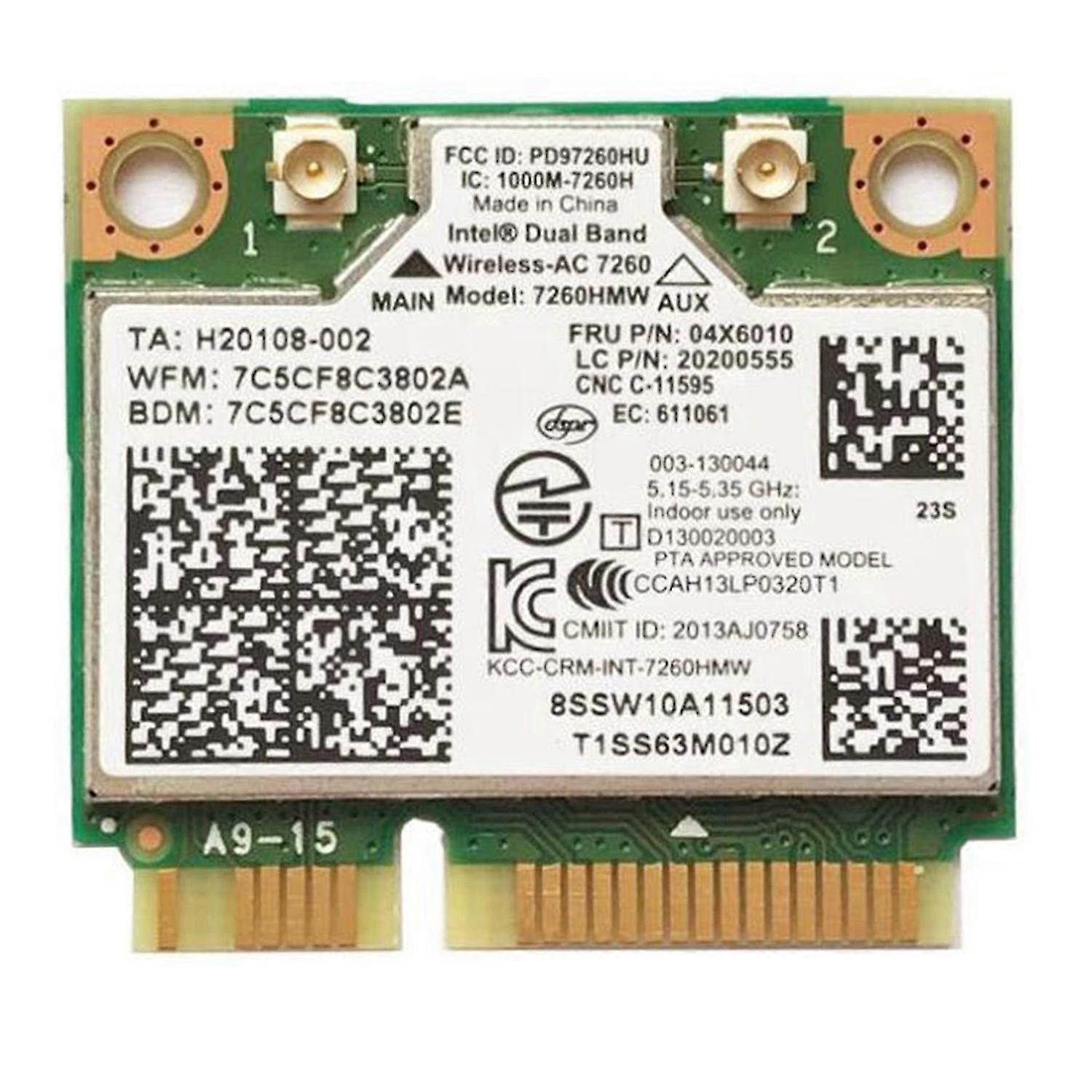 Notebook Built-in Wireless Card for 7260HMW 5G Card BT4.0