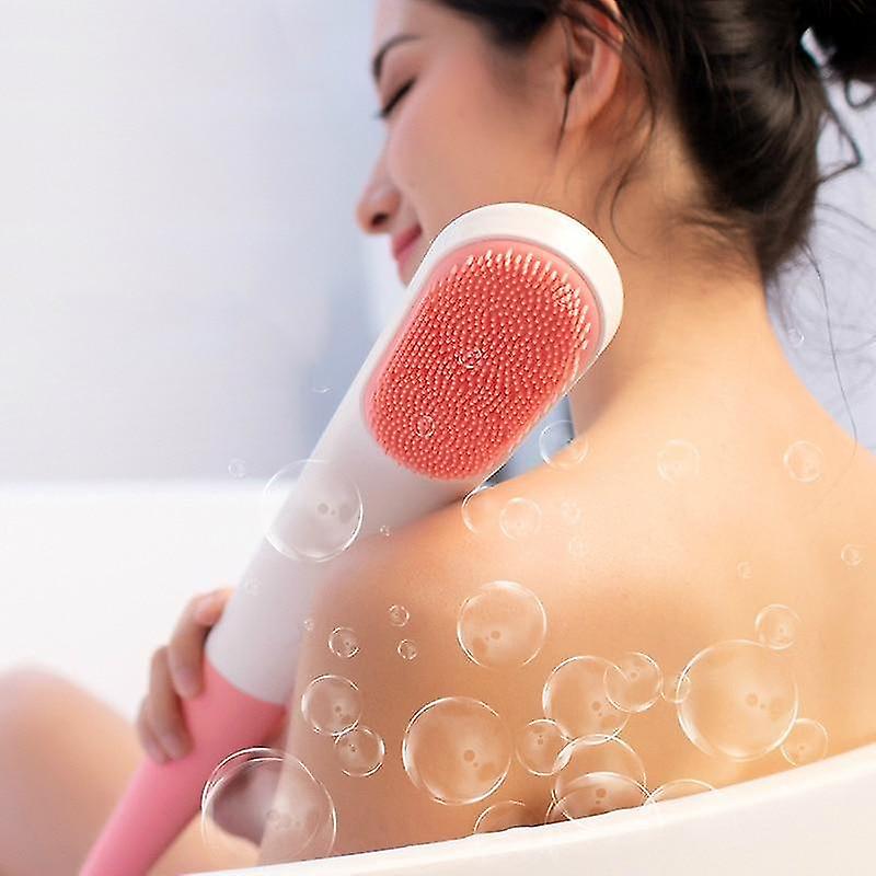 Ηλεκτρική βούρτσα σώματος σιλικόνης [ροζ]