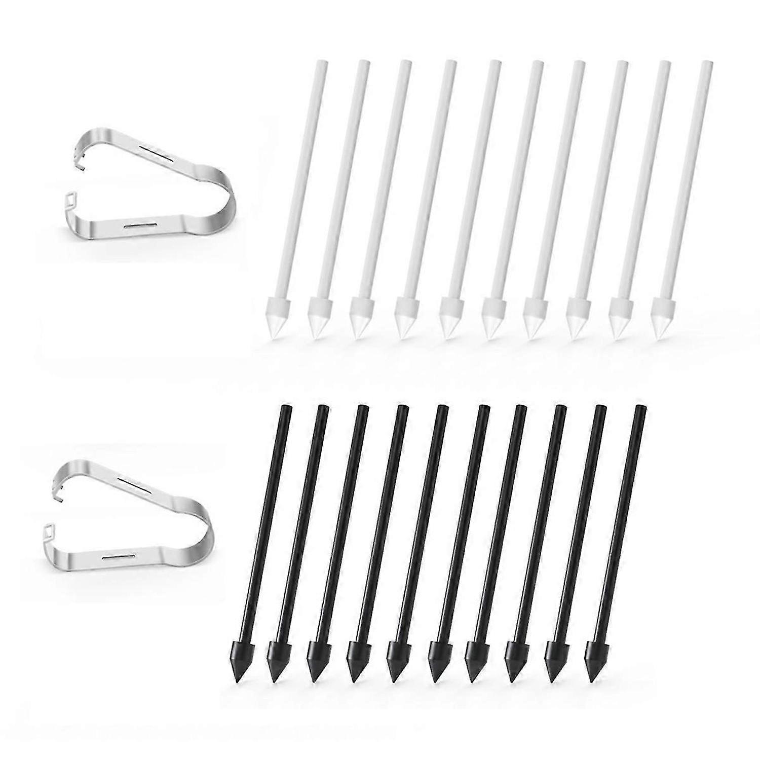 20Pcs Pen Nibs Tips Replacement for Samsung N20 S23Ultra S7/S8/S9 Touch Screen Tablet Pen Tips with Nib Removal Tool