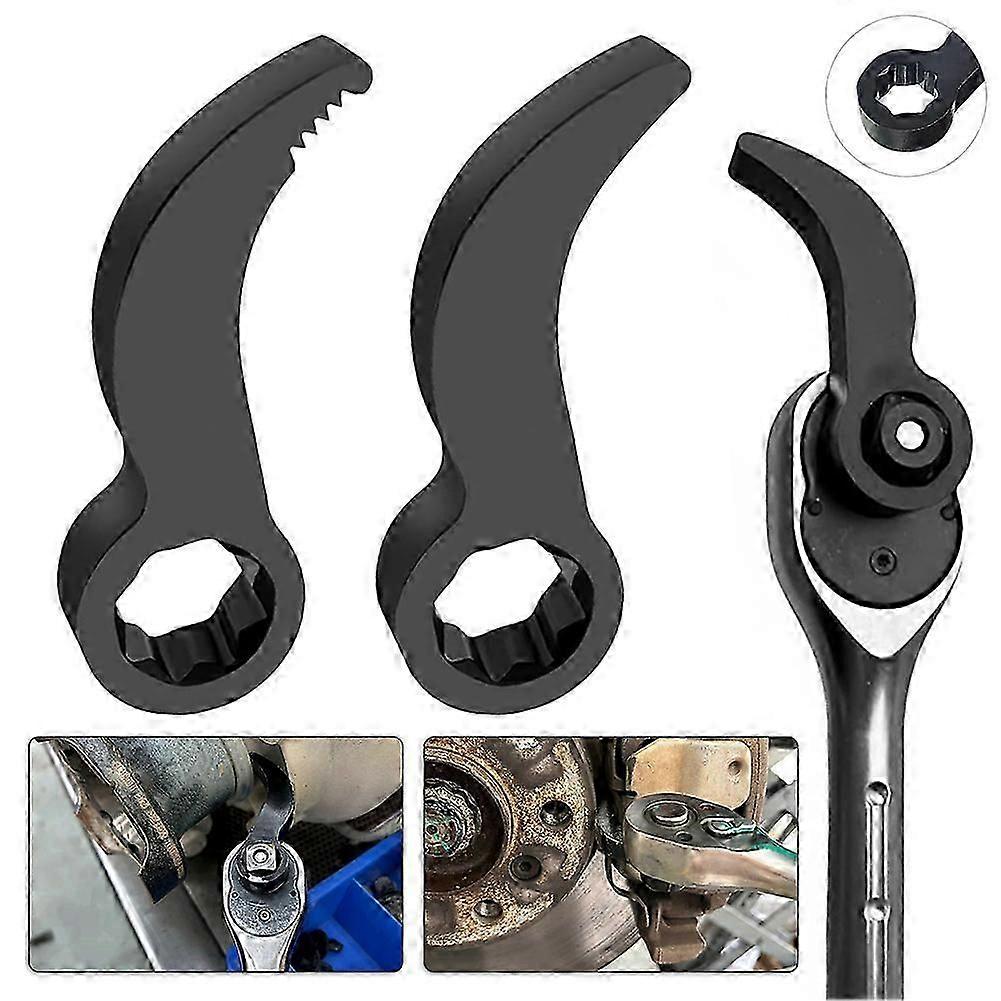 Crowbar-adapter Head Ratcheting Indexing Ultra Compact Pry Bar Hand Tools For Car Repair