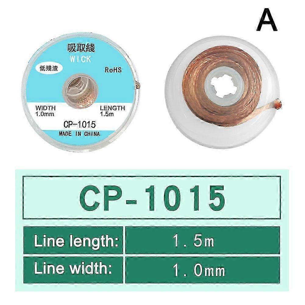 Desoldering Wire Braid Soldering Mesh Welding Parts 1mm 3.5mm Width 2.5mm 3.0mm 2025