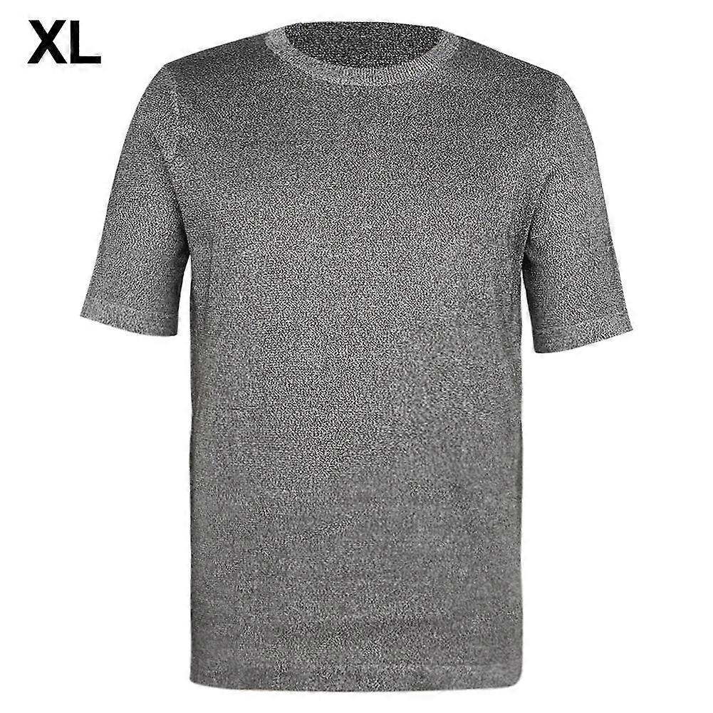 Level 5 Protective TShirt Cut Resistant Anti Slash Short Sleeve Round Neck Safety Top(XL )