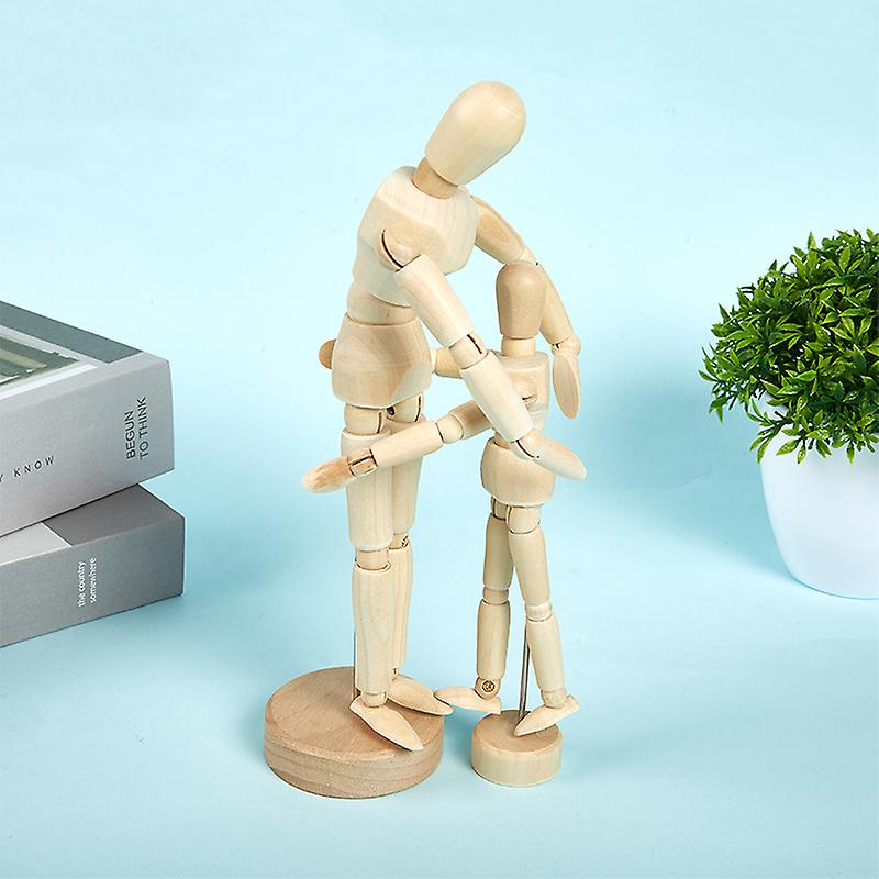 Wooden Manikin Jointed Model Artist Painting Drawing Sketch Manneqin Figurines