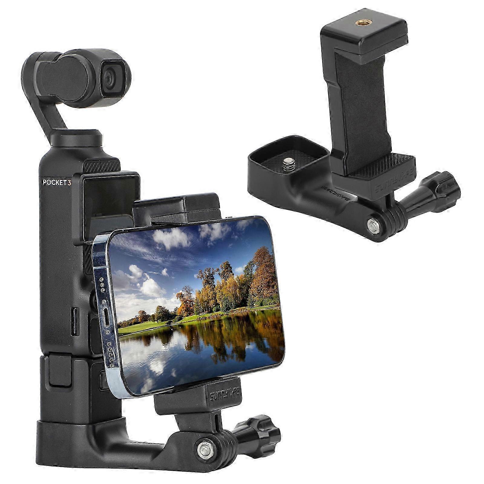 For DJI OSMO Pocket 3 Handheld Tripod Extension Bracket with 1/4 Screw Hole Plastic Material