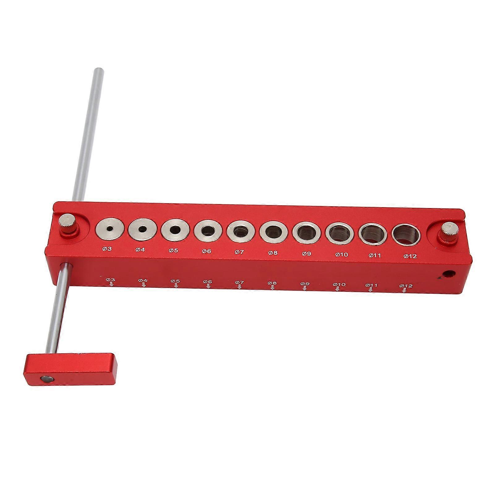Hole Jig Wood Dowel Punch Locator 10 in 1 45 90 Aluminum Alloy Drill Guide for Woodworking