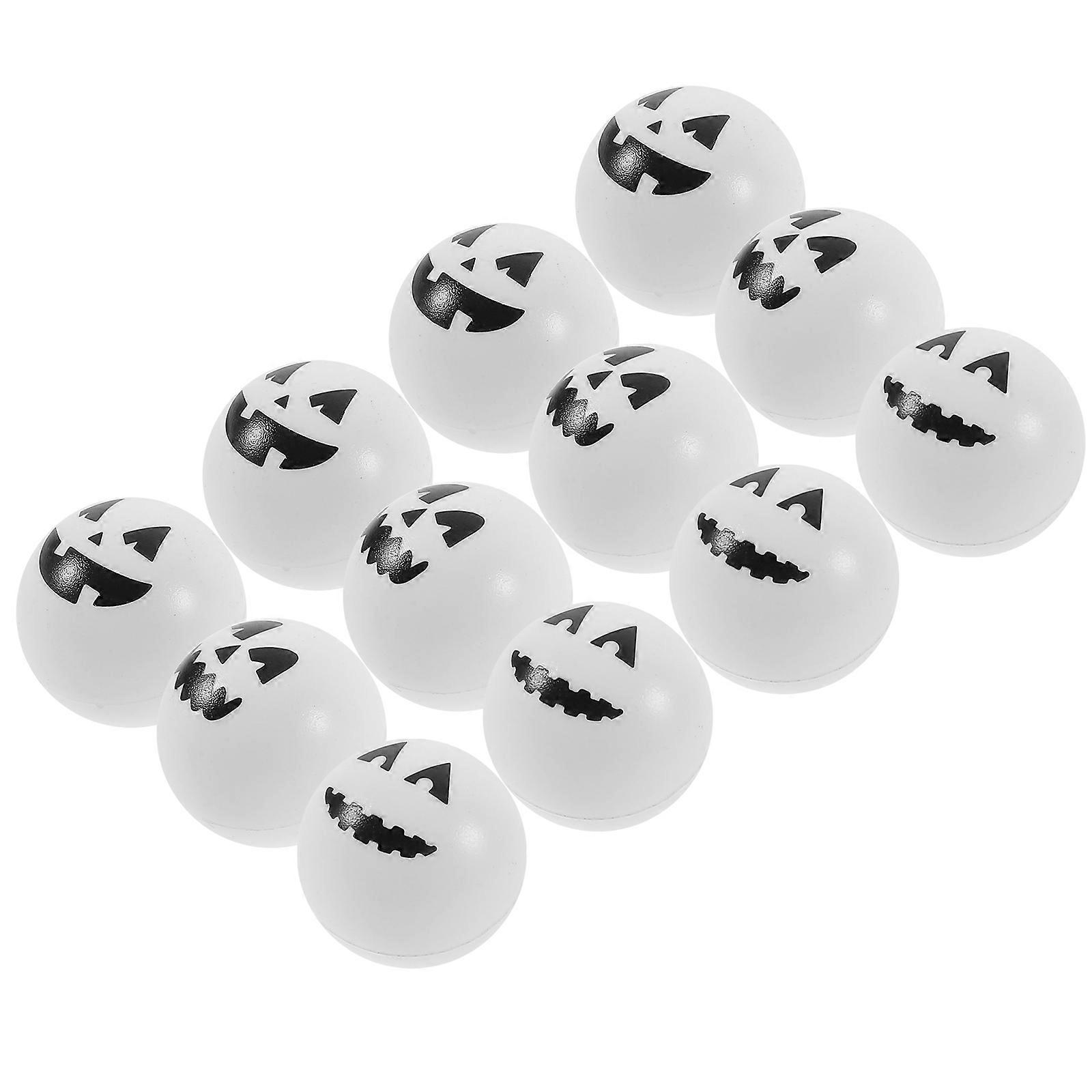 Halloween Themed Pattern Balls Party Props Decoration 3.3cm Diameter 12Set