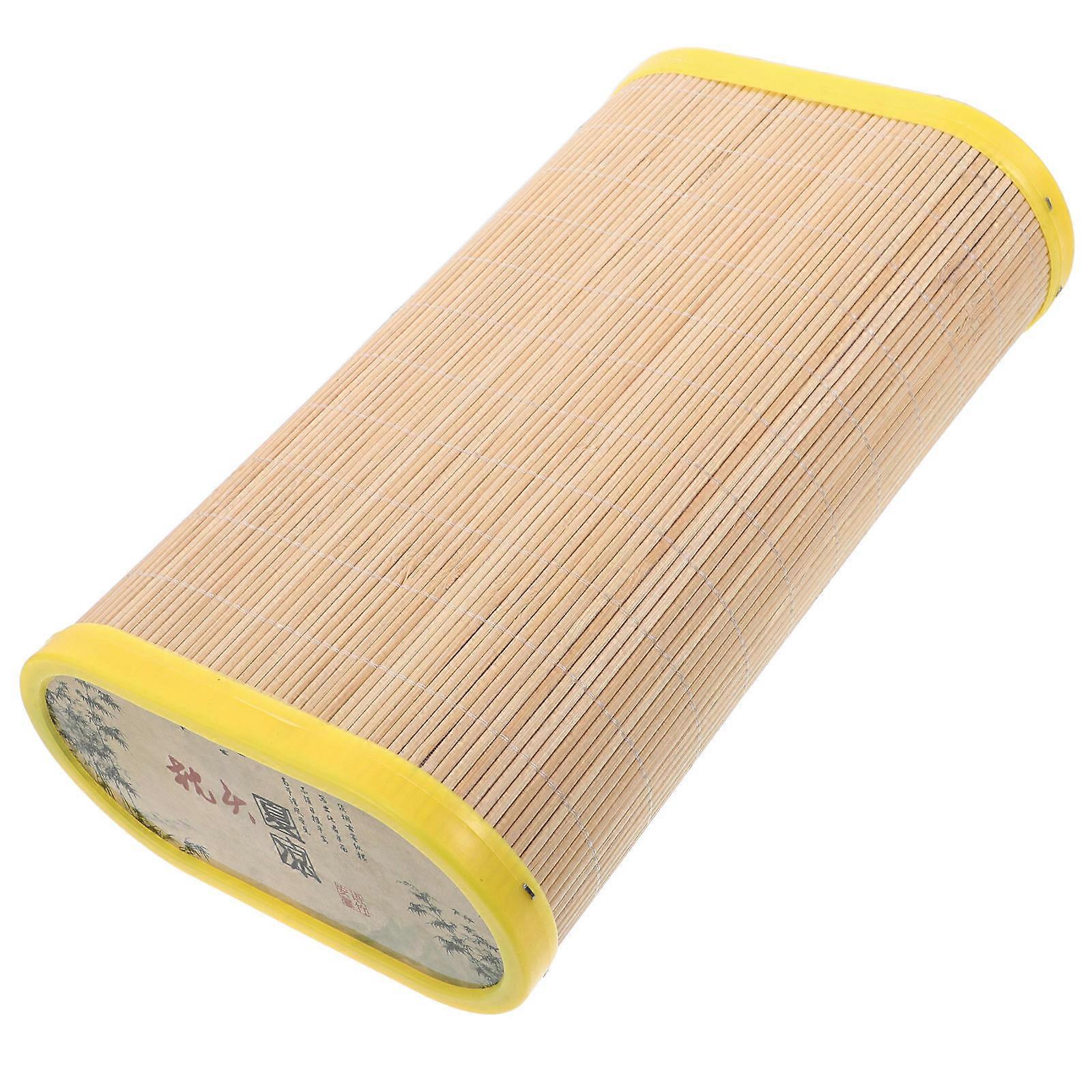 Bamboo Cooling Pillow For Sauna Use Ergonomic Head Cushion Breathable Design 1Pack