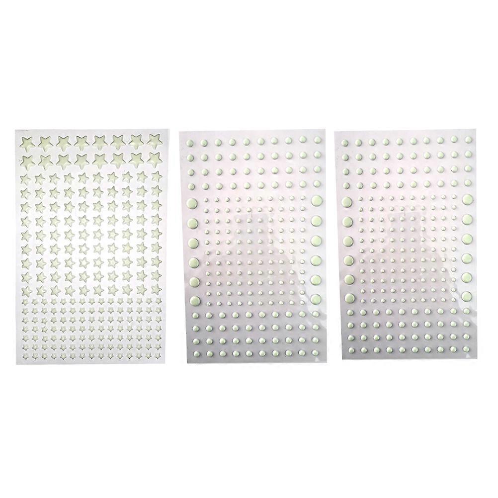 Pentagram Luminous Stickers Stereo Pot Combination for Decoration Set