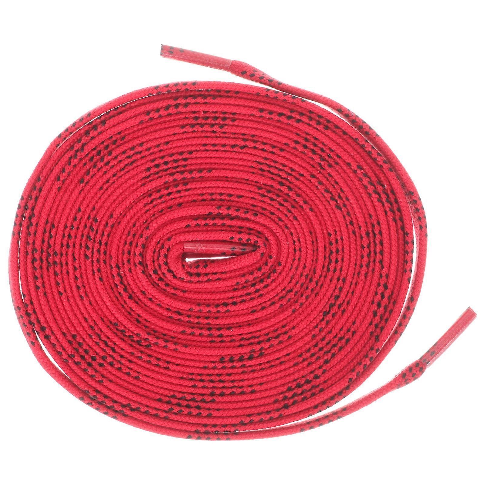 Ice Skates Laces Durable Hockey Shoelaces for Outdoor 1Pair Red Polyester
