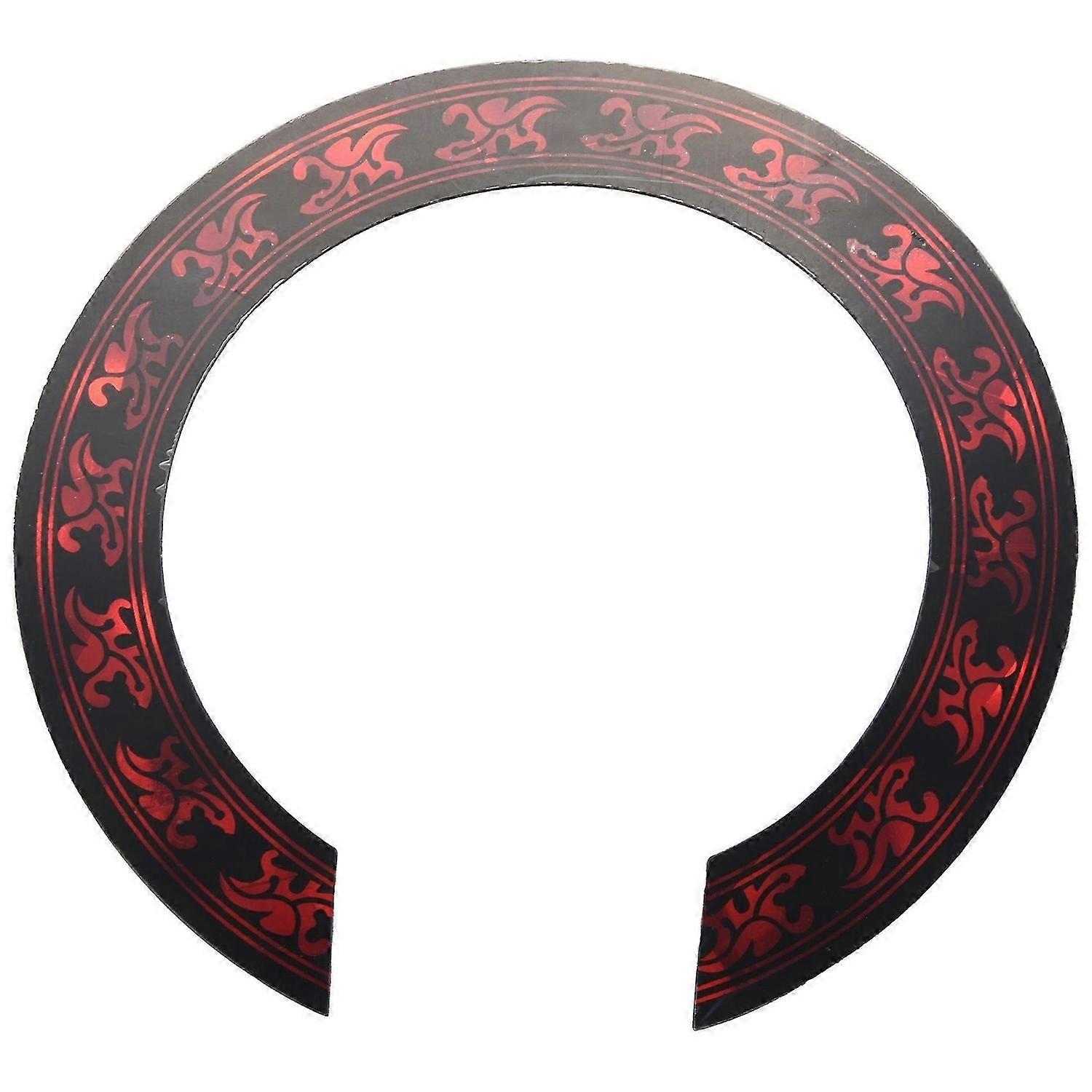 1 Pcs Soundhole Rosette Decal Sticker with Red Pattern for Acoustic Classical Guitar Parts Replaceme