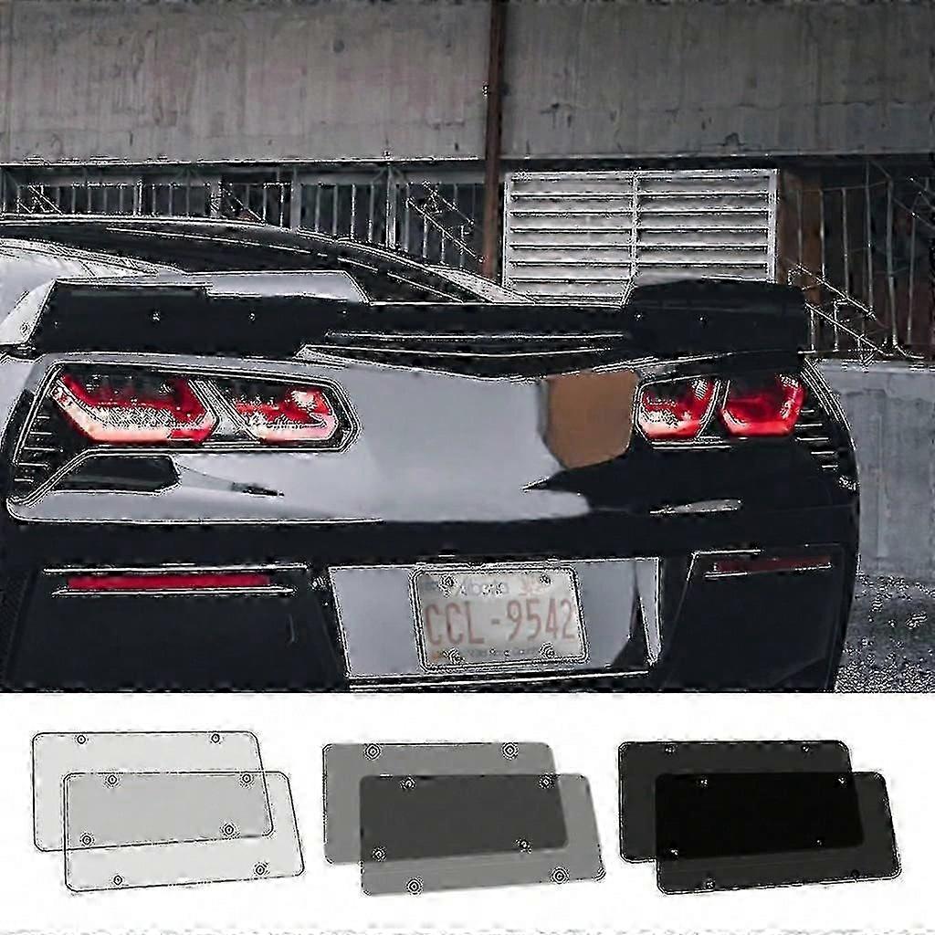 Clear Anti-speed Red Light Toll Camera Stopper License Frame Cover Photos Plate