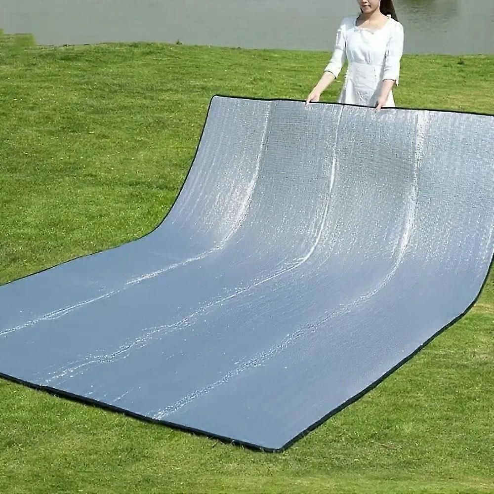 Waterproof Camping Mat 200x200cm Foam Foil Blanket Foldable Tent Sheet Sleeping Pad