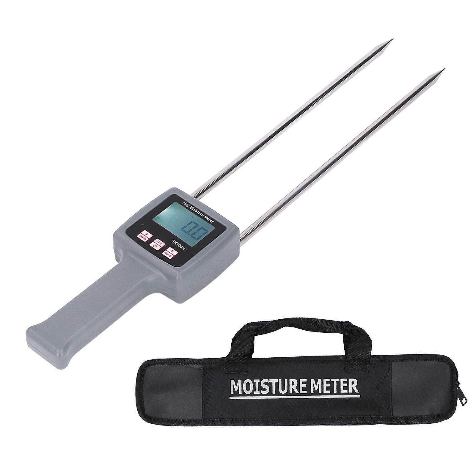 Misuratore di umidità del fieno Alloggiamento in ABS Display digitale Tester di umidità del fieno portatile multifunzionale portatile portatile