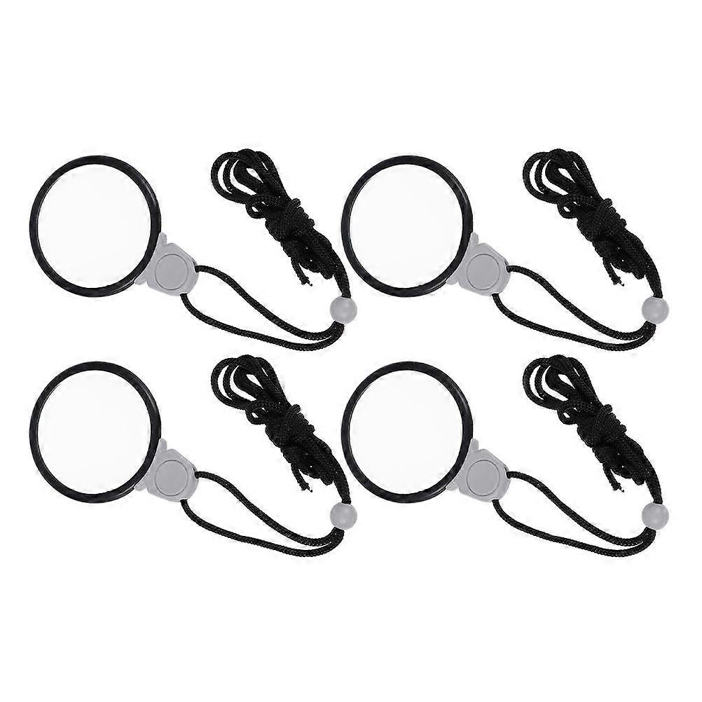 Hanging Magnifying Glass Necklace Pendant for Home Use 8Pcs Set