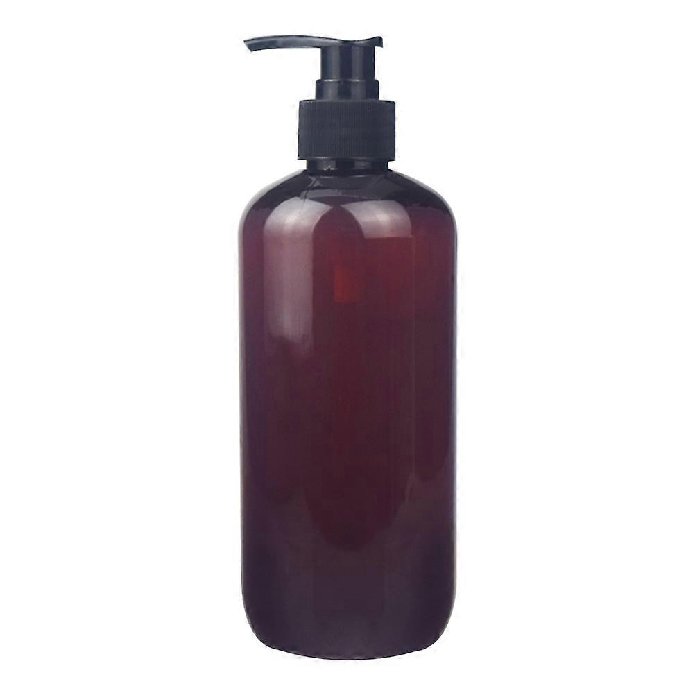 Shampoo Bottles Plastic Pump Bottles for Storage 8Pcs Brown Pack