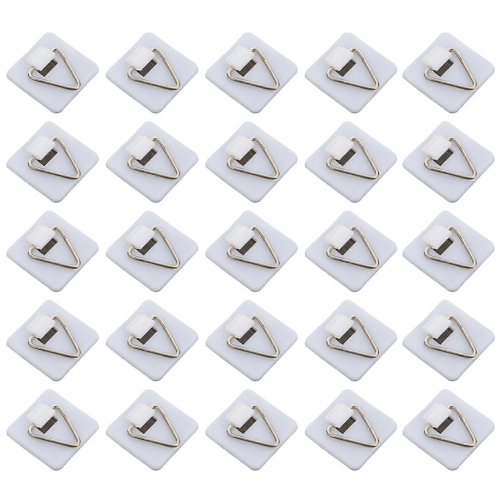 Adhesive Mounting Photo Frame Display Hooks Ideal For Kitchen And Toilet Applications In White 100Pcs