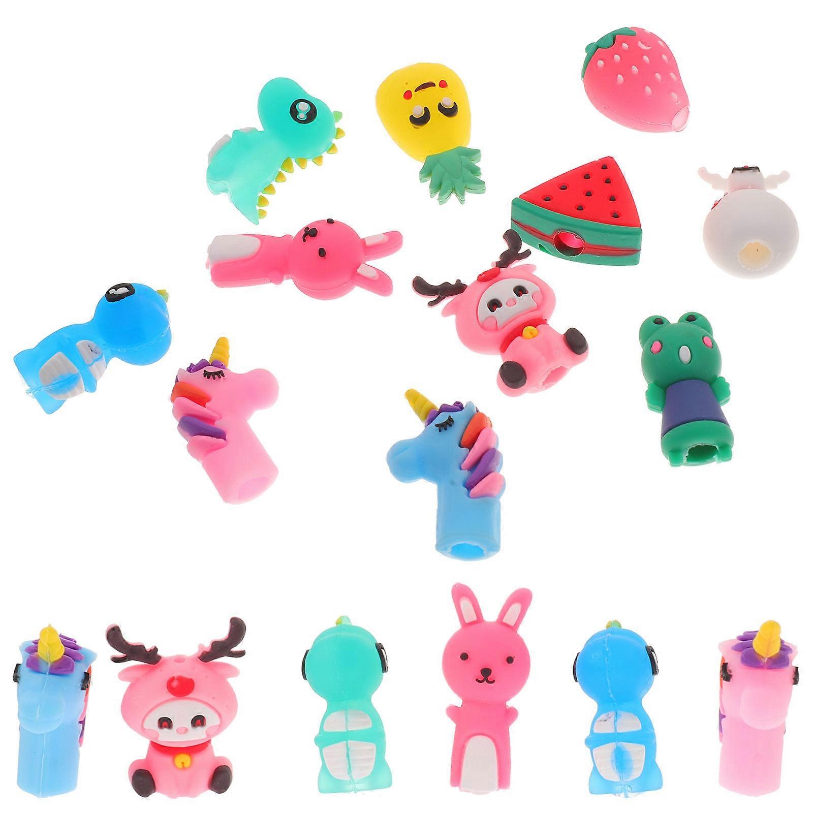 Decorative Silicone Caps 30Pcs Pencil Protector School Use Multi Color High-Grade Silicone for Children and Adults