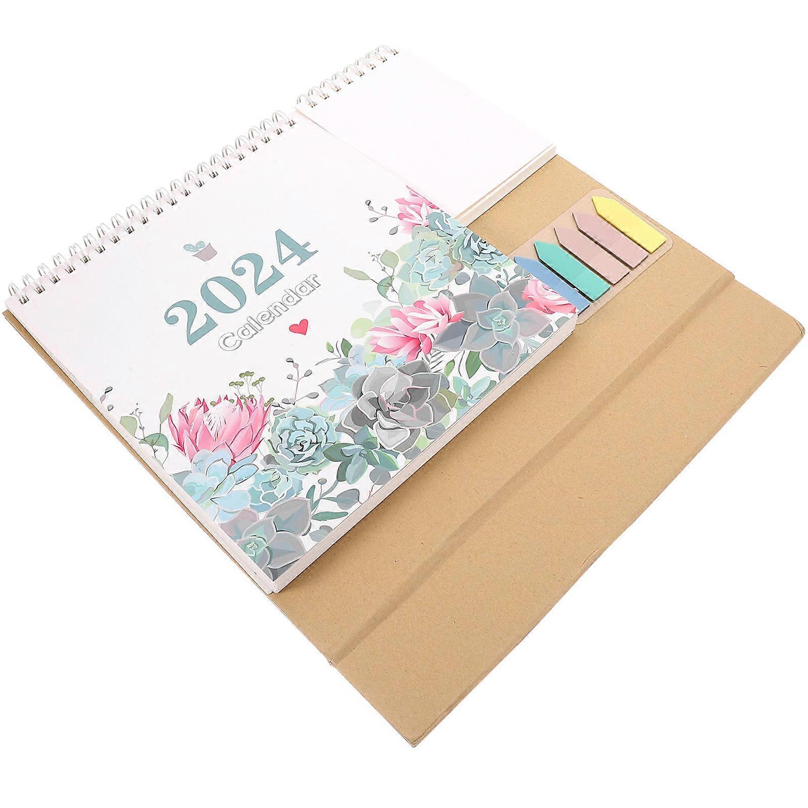 Decorative Desk Calendar Household Desk Calendar for Office Use 4Pcs