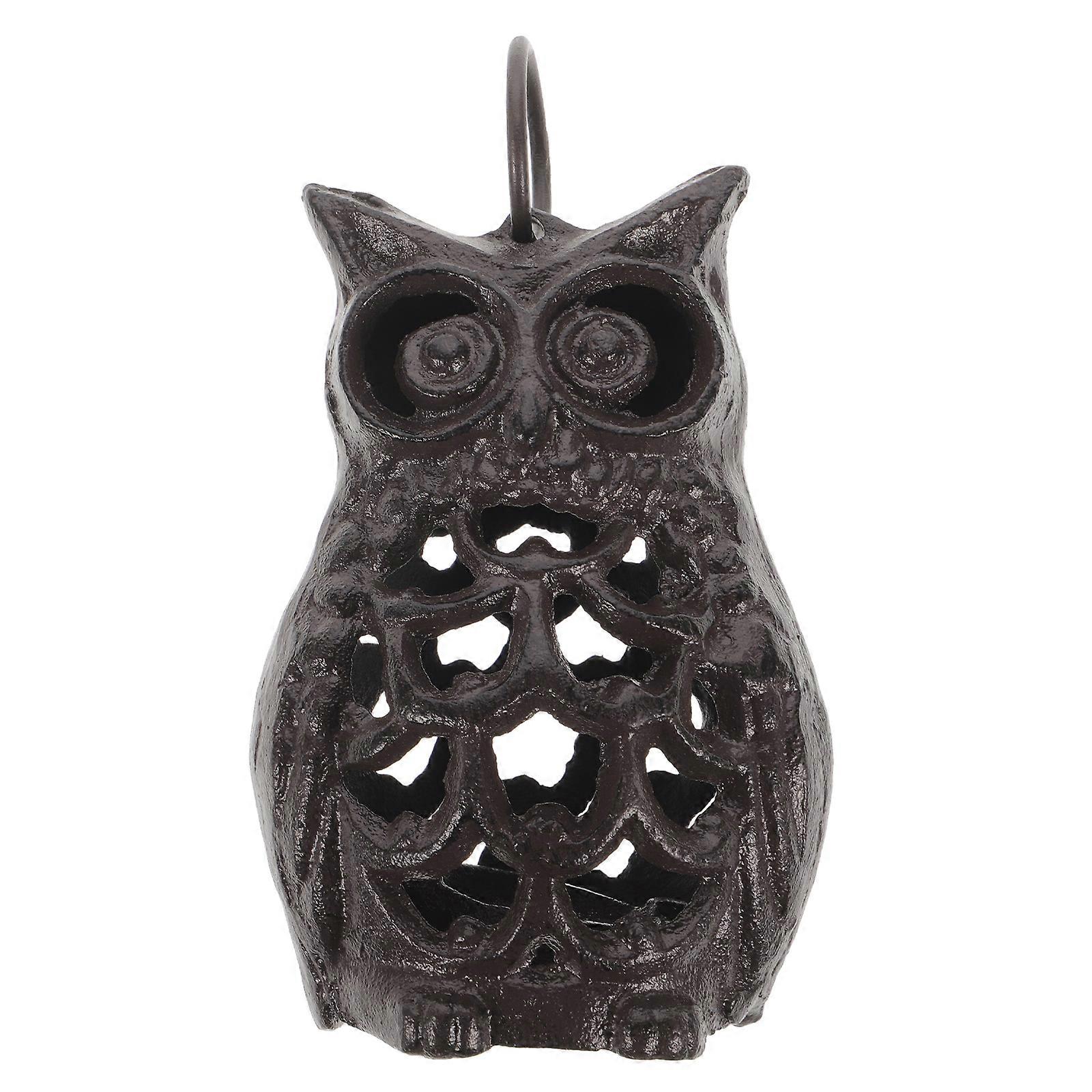 Cast Iron Candlesticks 2Pcs Owl Style for Aromatherapy Candle Use