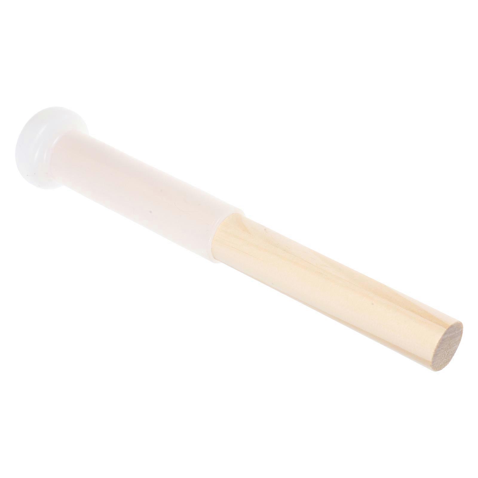 Wooden Singing Bowl Mallet for Sound Bowls with 4Pcs Rubber Head Striker