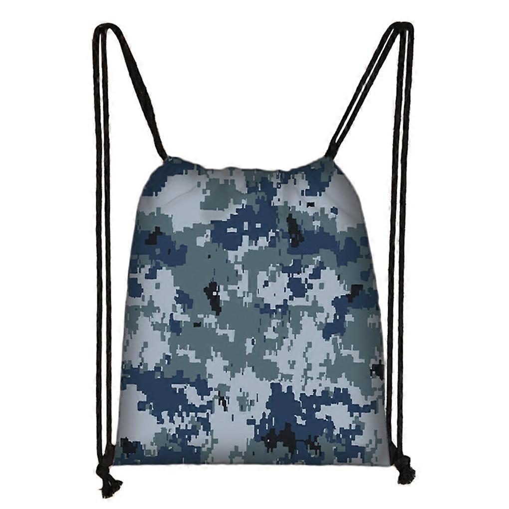 Drawstring Bag Sport Backpack String Clothes Foldable Pack Outdoor