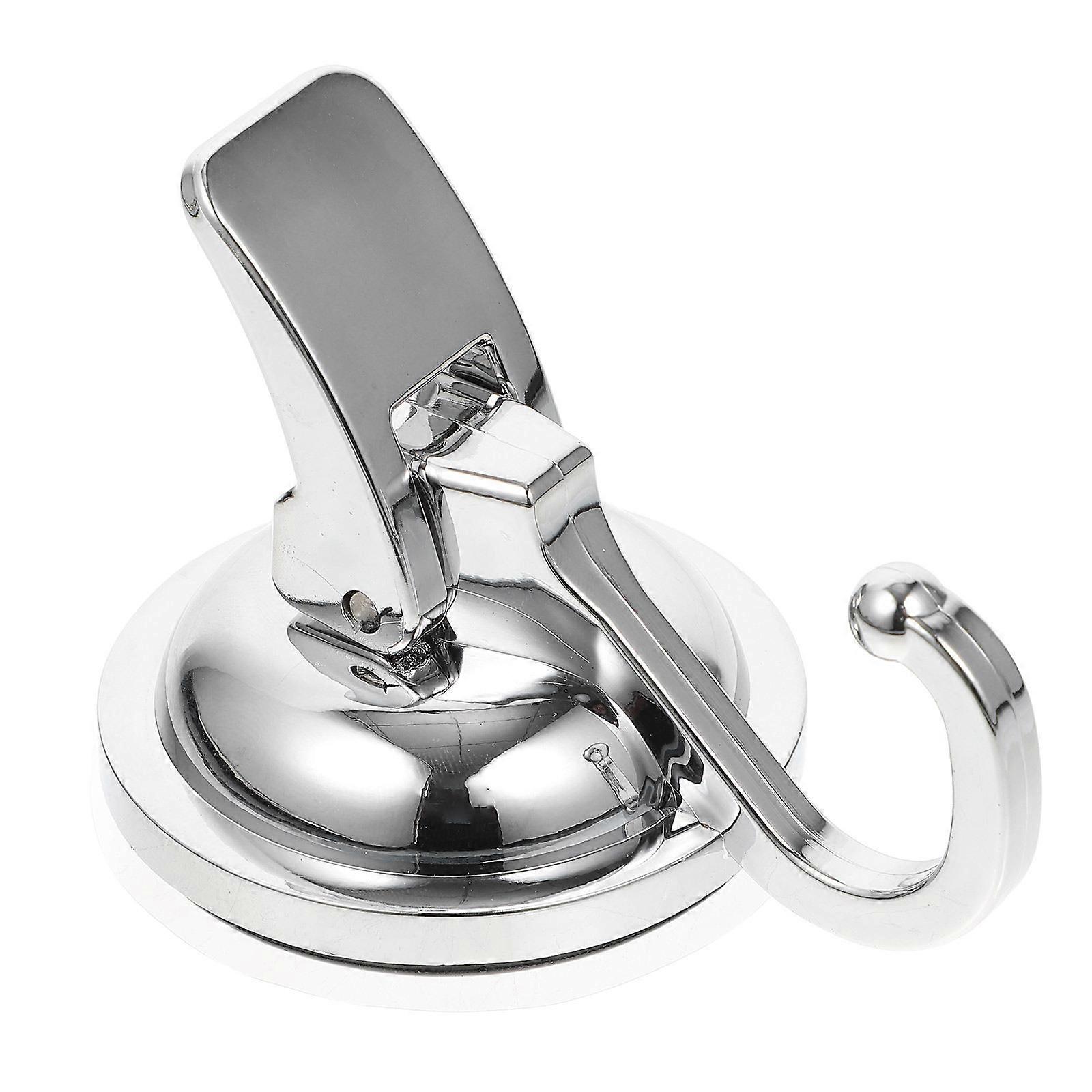 Plastic Suction Cup Hook Silver No-Scratch Vacuum Suction for Home Use