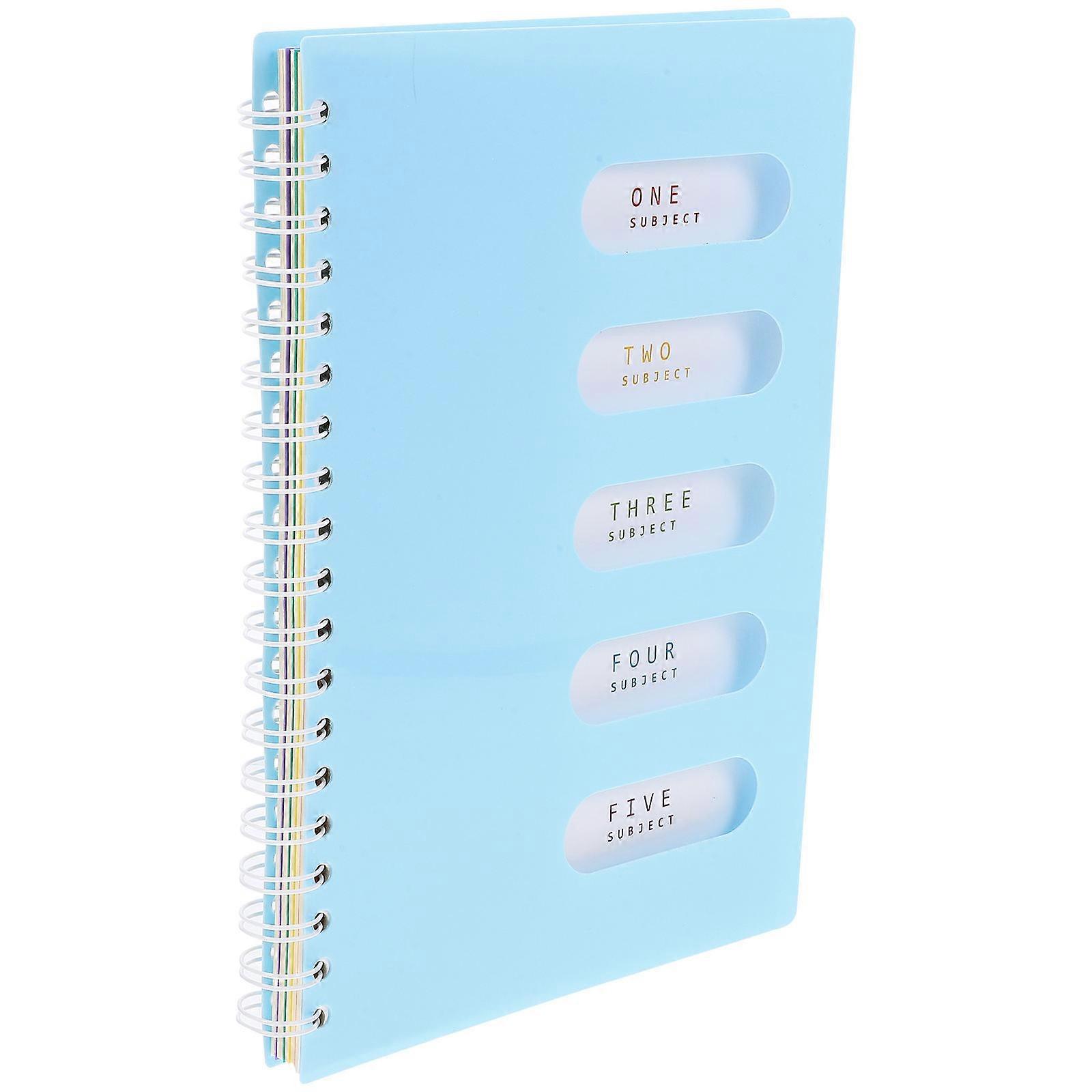 Creative Writing Notebook 2Pcs Spiral Structure Notepad For Daily Use Sky-Blue Gift Accessory For Friends And Classmates