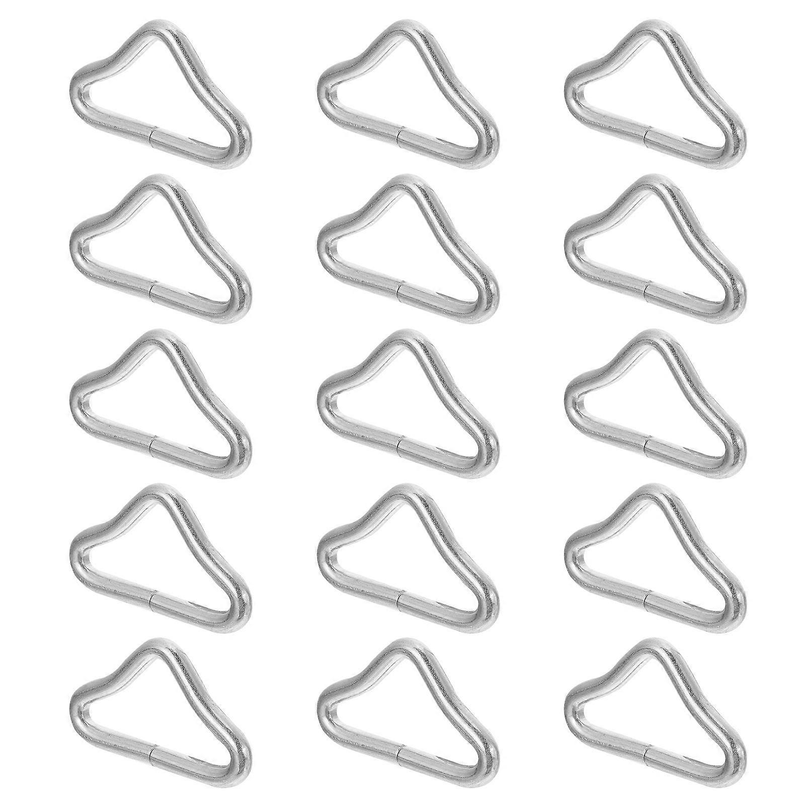 Trampoline Strap Buckle Triangle Ring for Trampoline Use 80Pcs