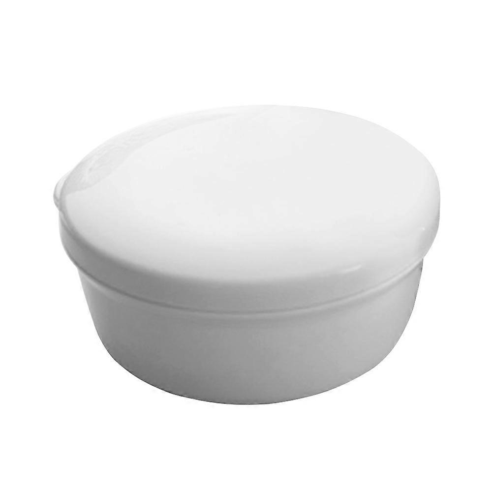 Portasapone rotondo con coperchio per uso in bagno e cucina circa 9,9 x 9,9 cm, 2 pezzi