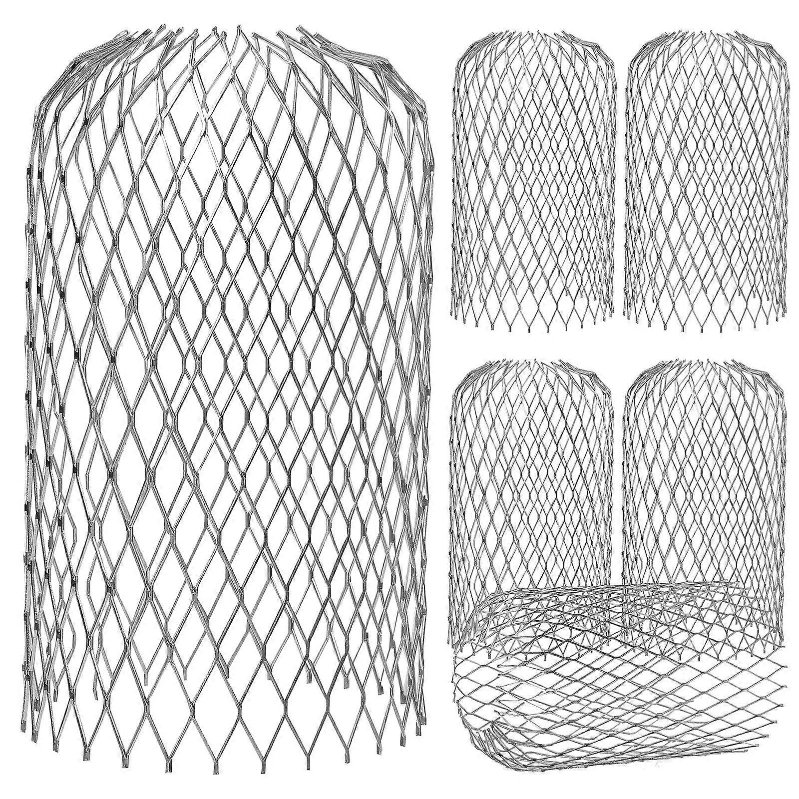 Mesh Leaf Guards 12 Pcs Gutter Downspout Protectors Cylindrical Design For Leaf Filtering In Gutter Systems
