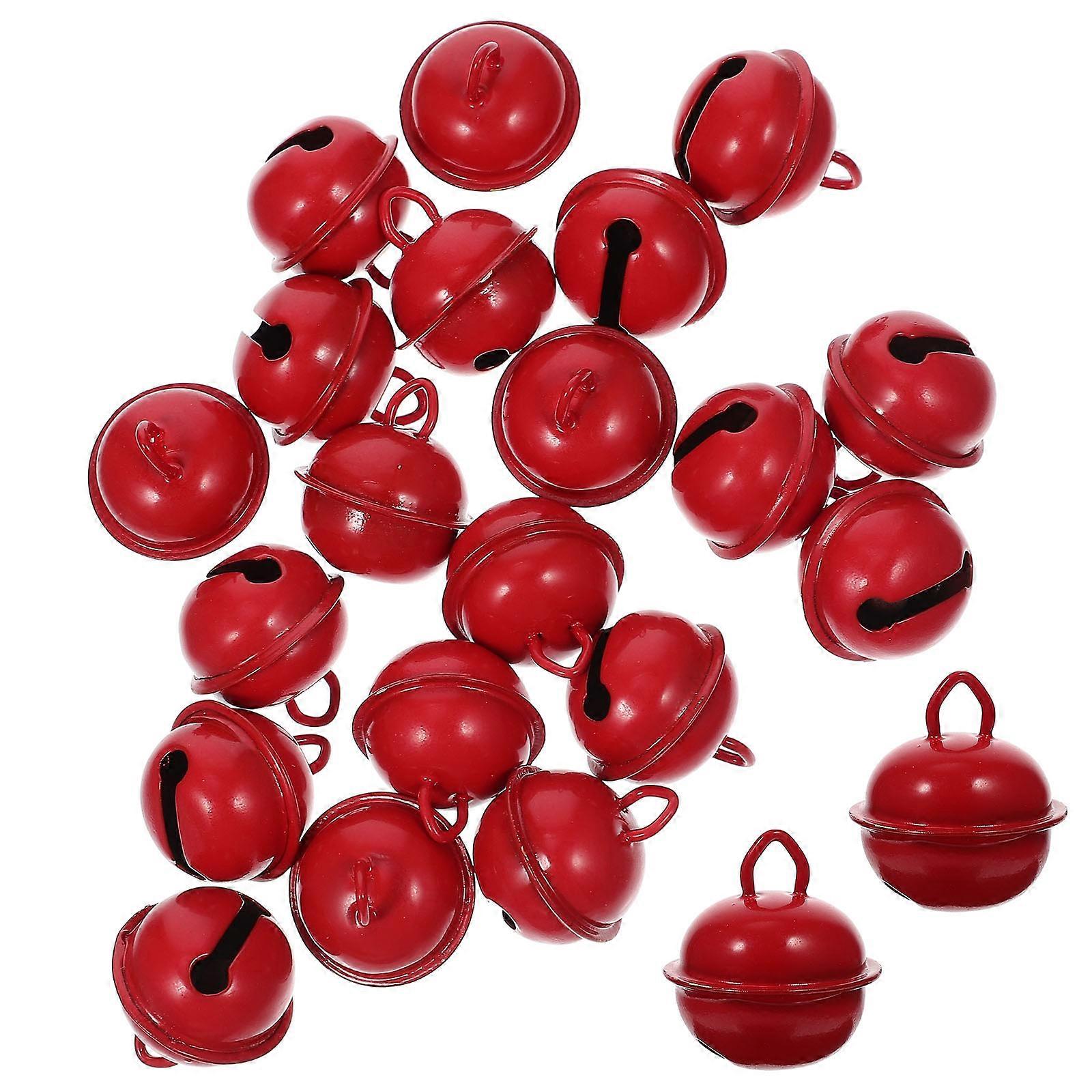 Red Small Bells Craft Bells for Decoration Multi-Function 80Pcs Set