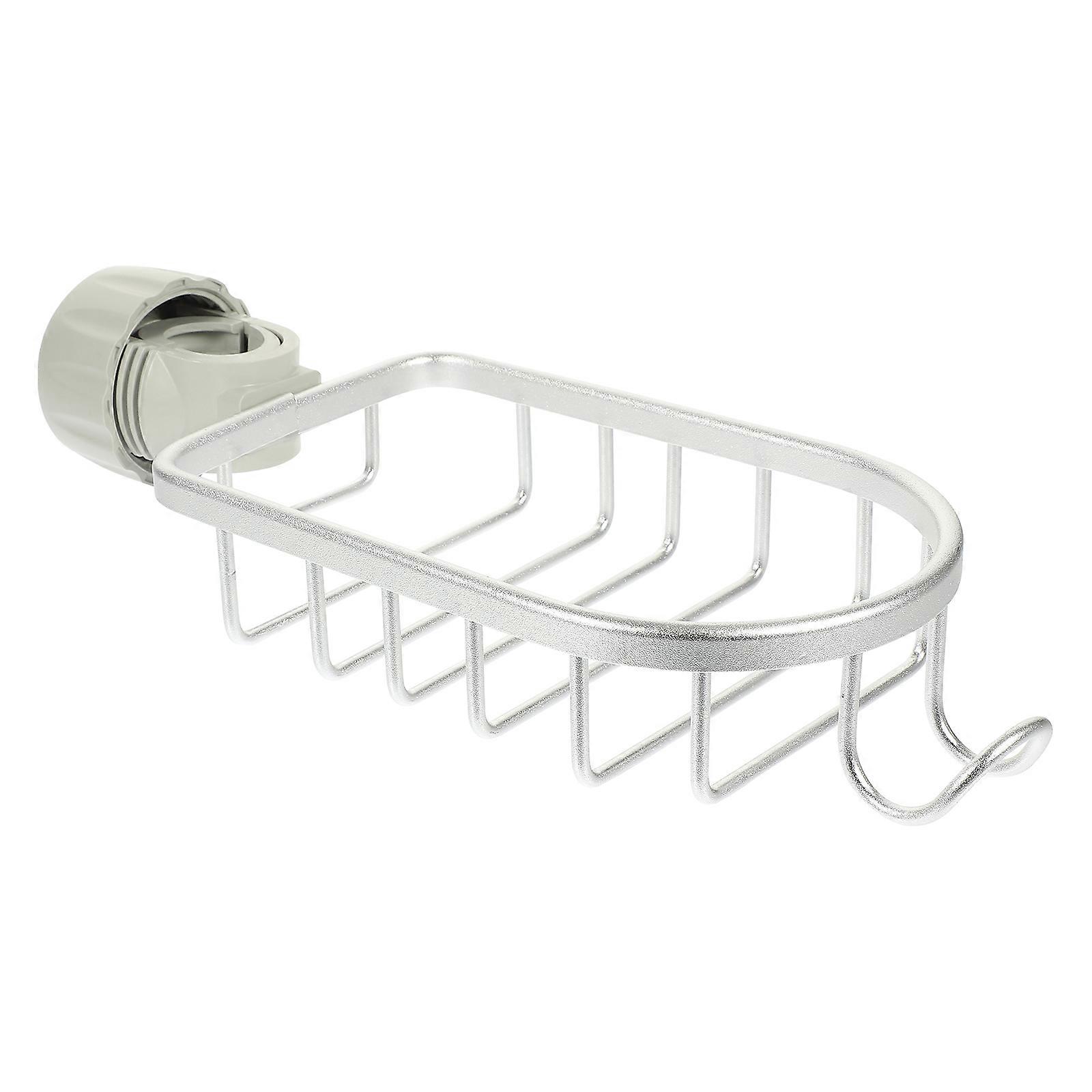 Kitchen Faucet Storage Rack for Sponge Holder 3Pcs Silver