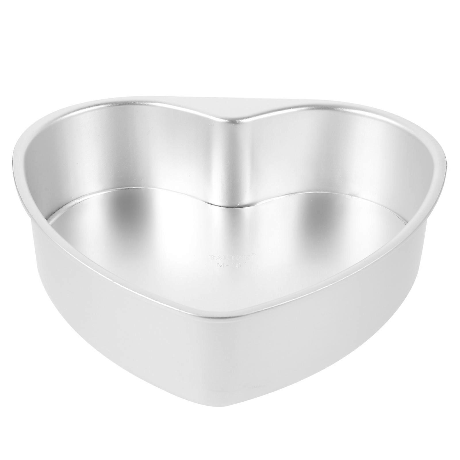 Silver Heart Cake Mold for Baking DIY 2Pcs Kitchen Baking Mold