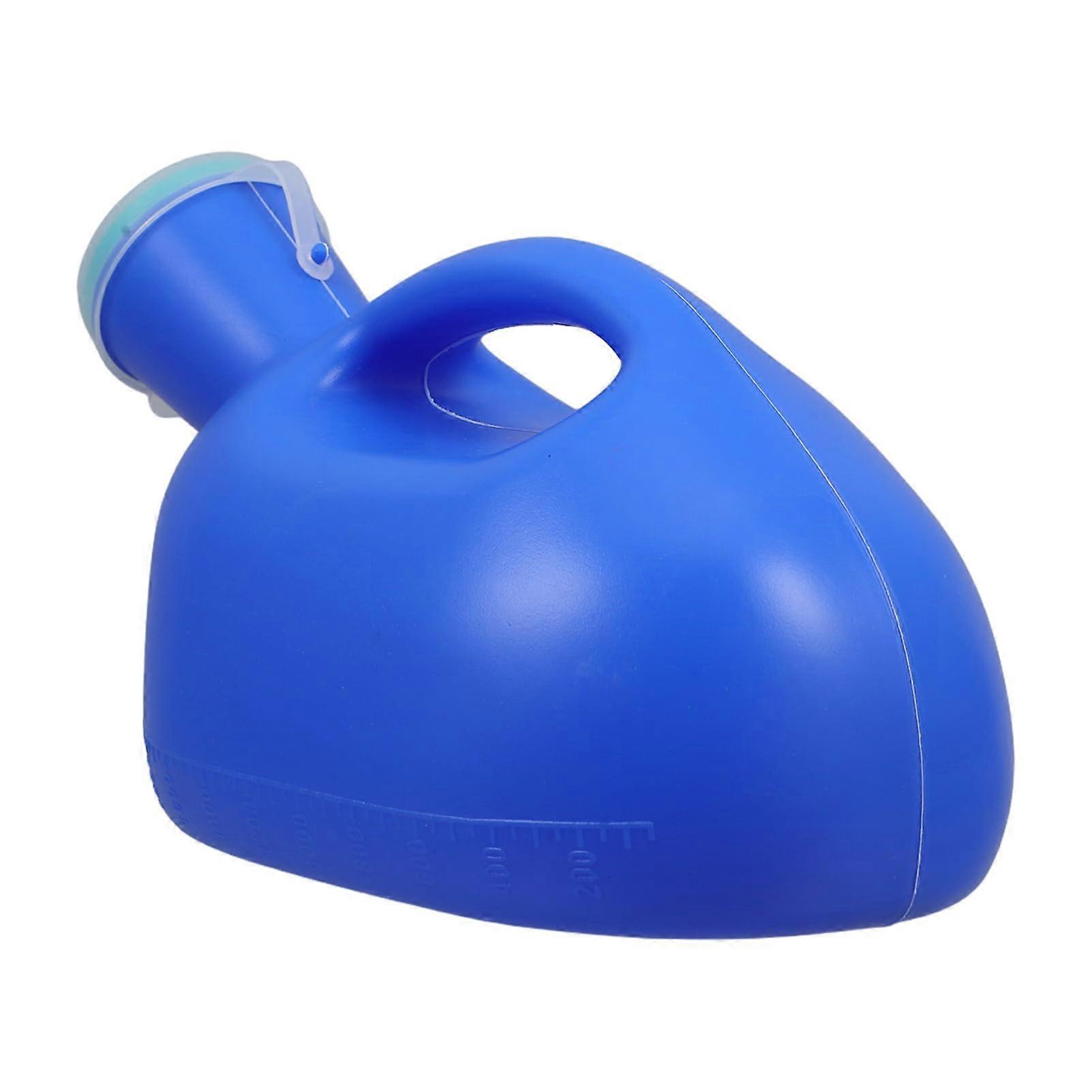 Portable Men's Urinal with Lid - Leak-Proof Urine Bottle for Travel, Camping, and Car Use - Easy to Clean and Comfortable for Seniors