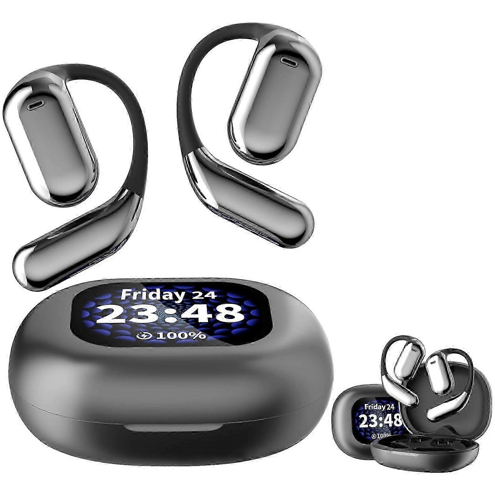 True Wireless Open Earbuds Q16 Pro with LED Display Type-C 40 Hours Playtime